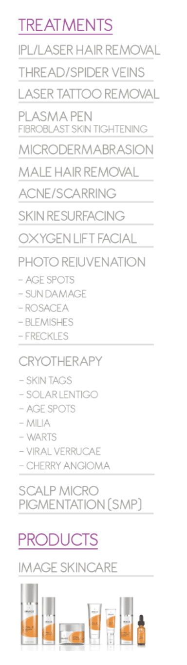 Pure Lite Non-Surgical Aesthetics Kent List Of Treatments and Products